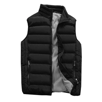 Sleeveless Lightweight mesh sports Windbreaker Thermal Outdoor Casual Warmth Thick Quilted Men's Vest waistcoats for winter
