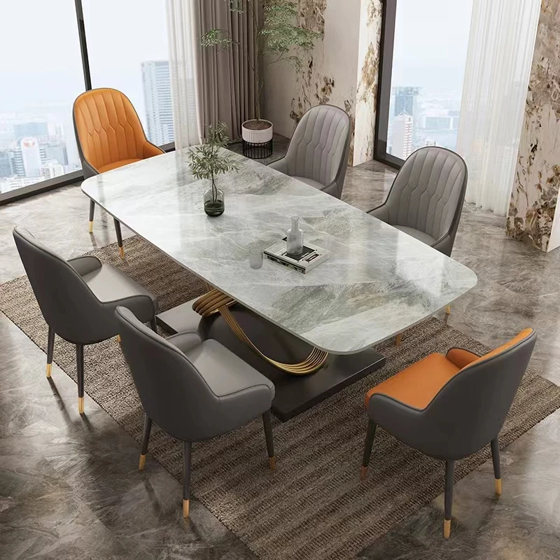 Latest Italian Design Contemporary Artificial Marble Dining Table