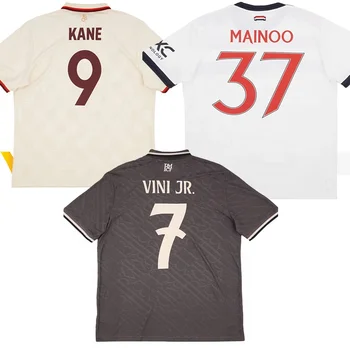 Men's Retro 24/25 England Football Club Home/Away Soccer Jersey Top Style with Custom Name Logo Printing OEM Service