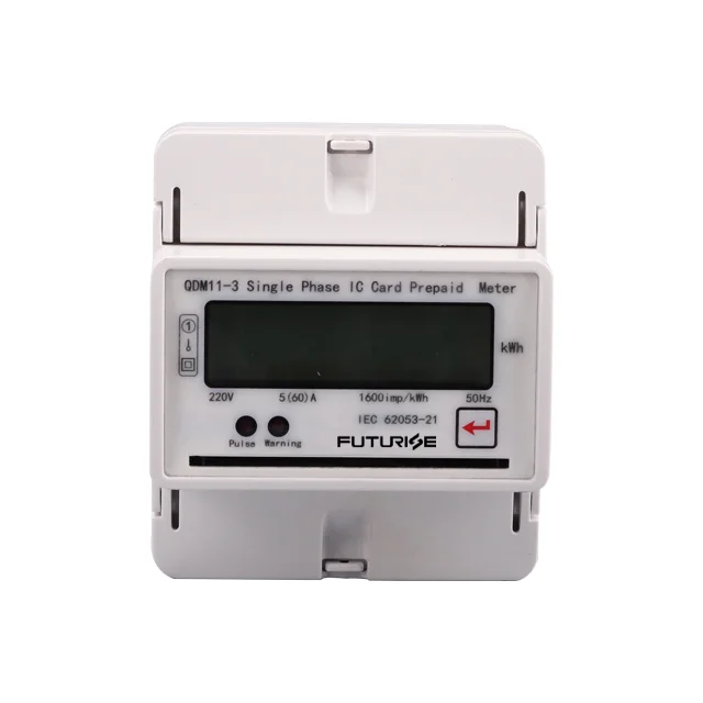 Single Phase IC Card Prepaid Meter with Analog & Digital Display 1.0 Accuracy Class