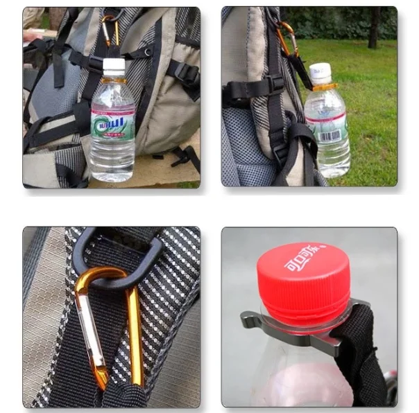 Bag Carabiner Belt Clip Water Bottle Holder Hiking Camping Snap Hook Key Chai SK 