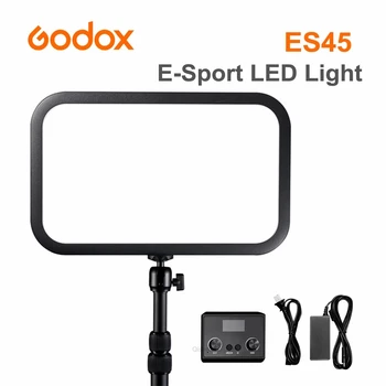 Godox ES45 E-Sports LED Light Kit APP Remote Control 2800K-6500K LED Fill Light Lamp with Mounting Rod for Photography Video