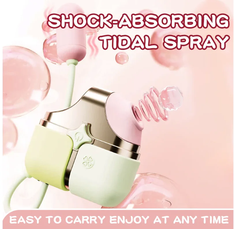 Exquisite 2-in-1 Clit Sucker and Clitoral Vibrator with 10-Speed Bullet and Silicone Vaginal Ball Sex Toy for Women