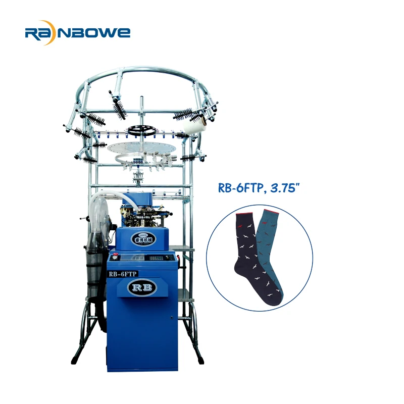 Automatic Computerized 6F Baby Sock Knitting Machine Manual Operation with Core Motor Component Toe Sewing Best Price for Sale