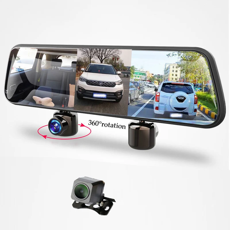 2021 Factory New Triple Mirror Dash Cam Stream Media Fhd 1080 Car Dash ...