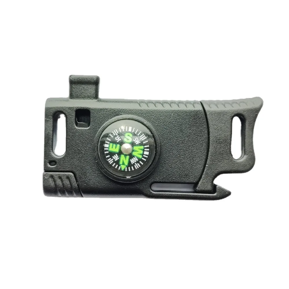 Custom Logo Tactical Paracord Survival Buckle with Knife