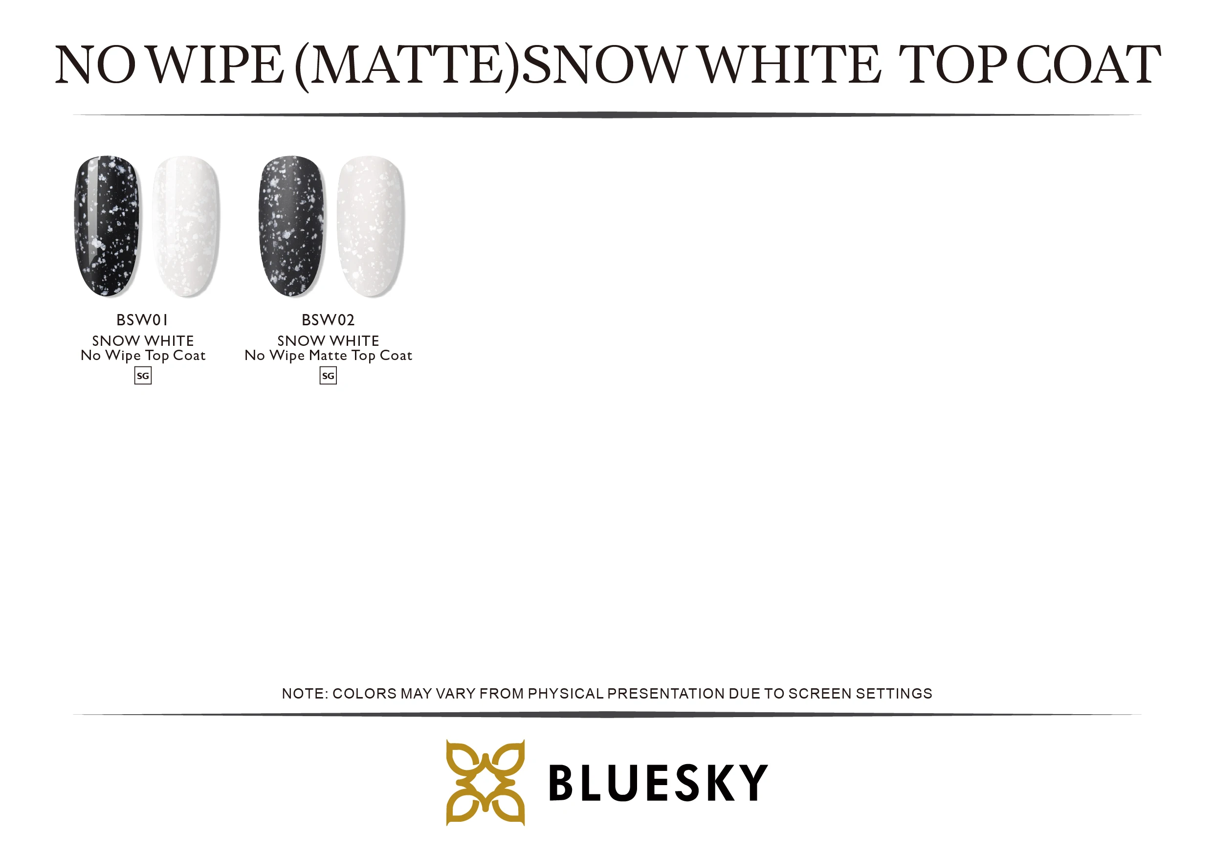 Professional Gel Nail Polish Original Smart Top Coat Snow White Matte