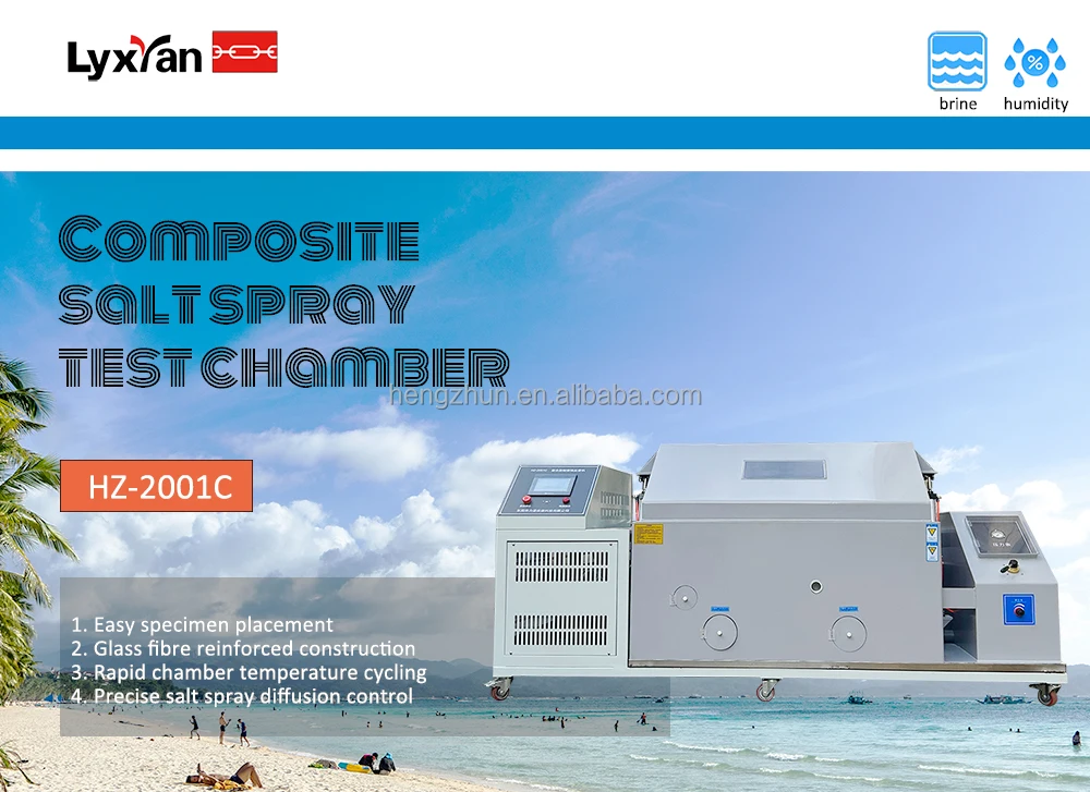 Spring Salt Corrosion Spray Fog Corrosion Tester Chamber Automatic ASTM B117 Test Standard Equipment PLC Touch Screen