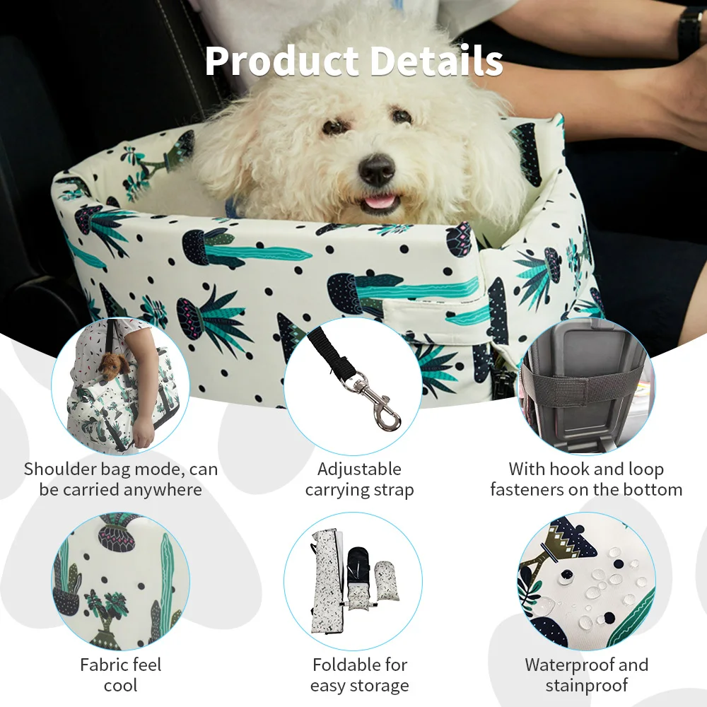 Hot selling portable center console dog car booster seat bed supplier