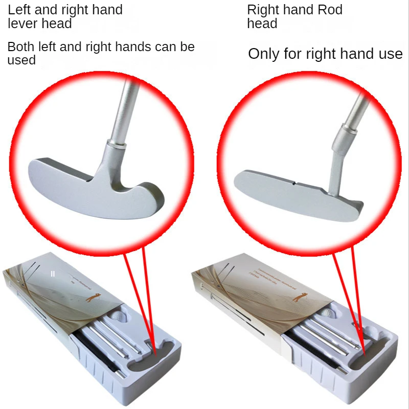 Highquality Golf Aluminum Alloy Putter Threesection Assembly Left