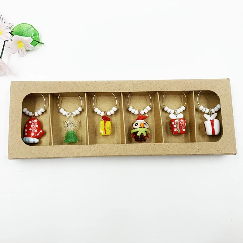 Bar Accessories Set Wine Charm Rings Silicone Rubber Wine Glass Charms