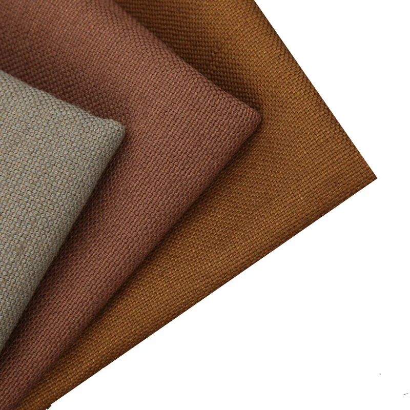 New Arrivals Plain Woven Cotton Linen Fabric Roll For Canvas Small