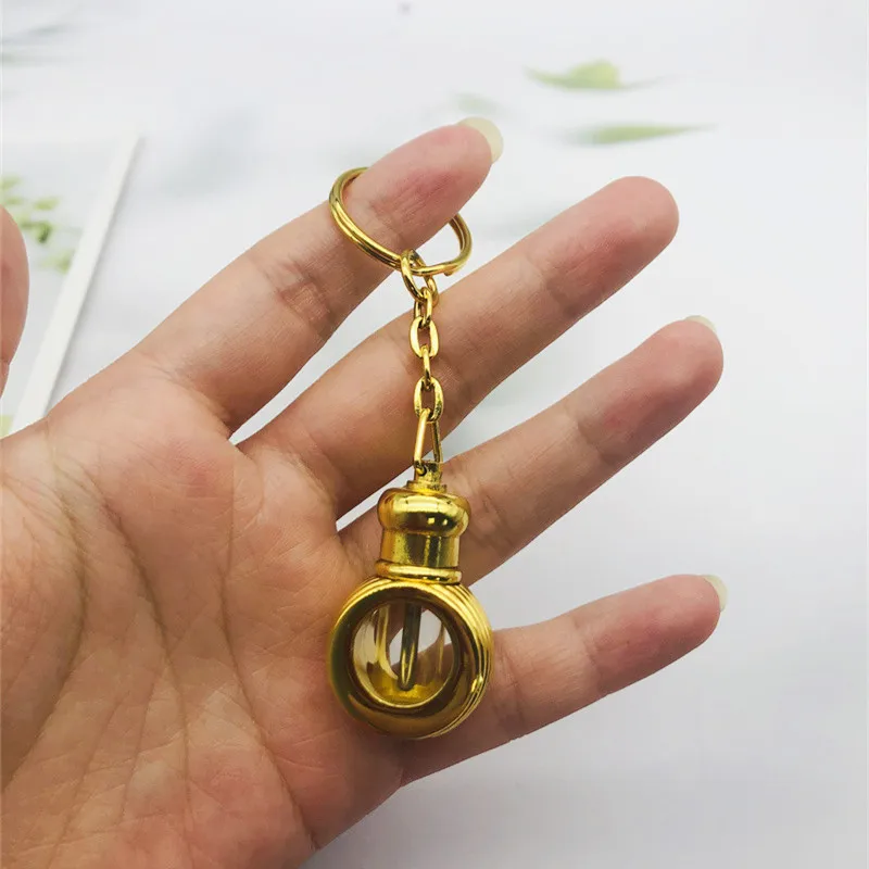1ml 3ml Middle East Arabia Style Essential Oil Bottle with Key Chain Vintage Metal Perfume Bottle