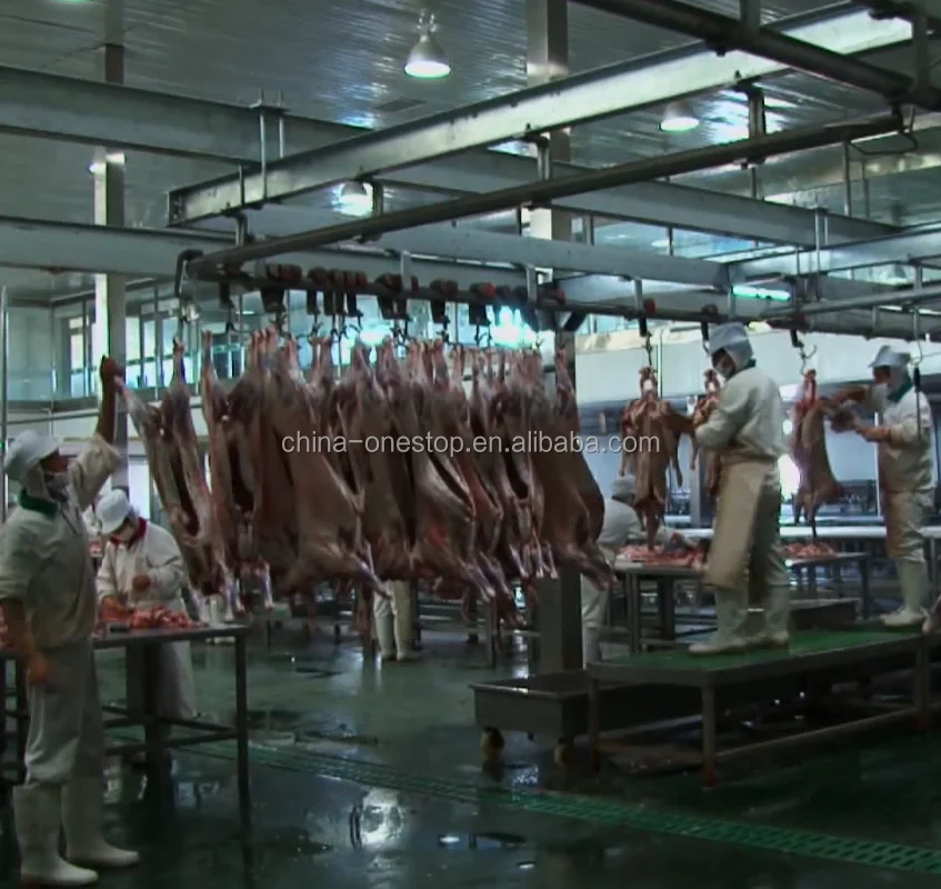 Factory price meat processing equipment slaughtering production line pig bone removal conveyor
