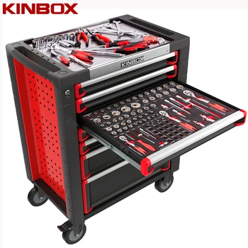 Ningbo Kinbox 279pcs Roller Cabinet Tools and Equipment for Workshop Storage Hand Tools Set