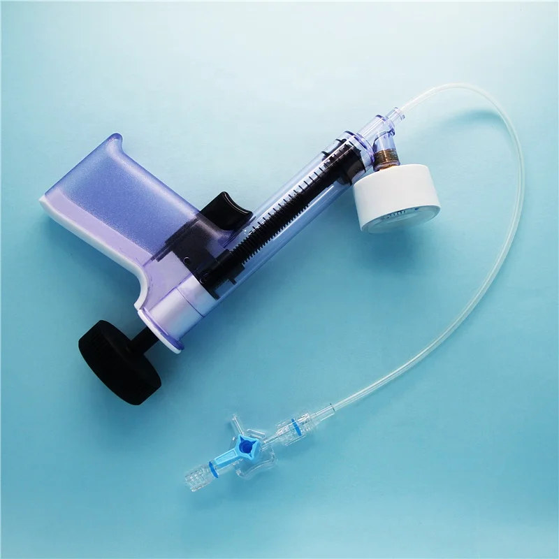 Tianck Consumable Medical Device Cardiac Angiography SC Balloon Catheter Pressure Gage Manometer Inflation Device
