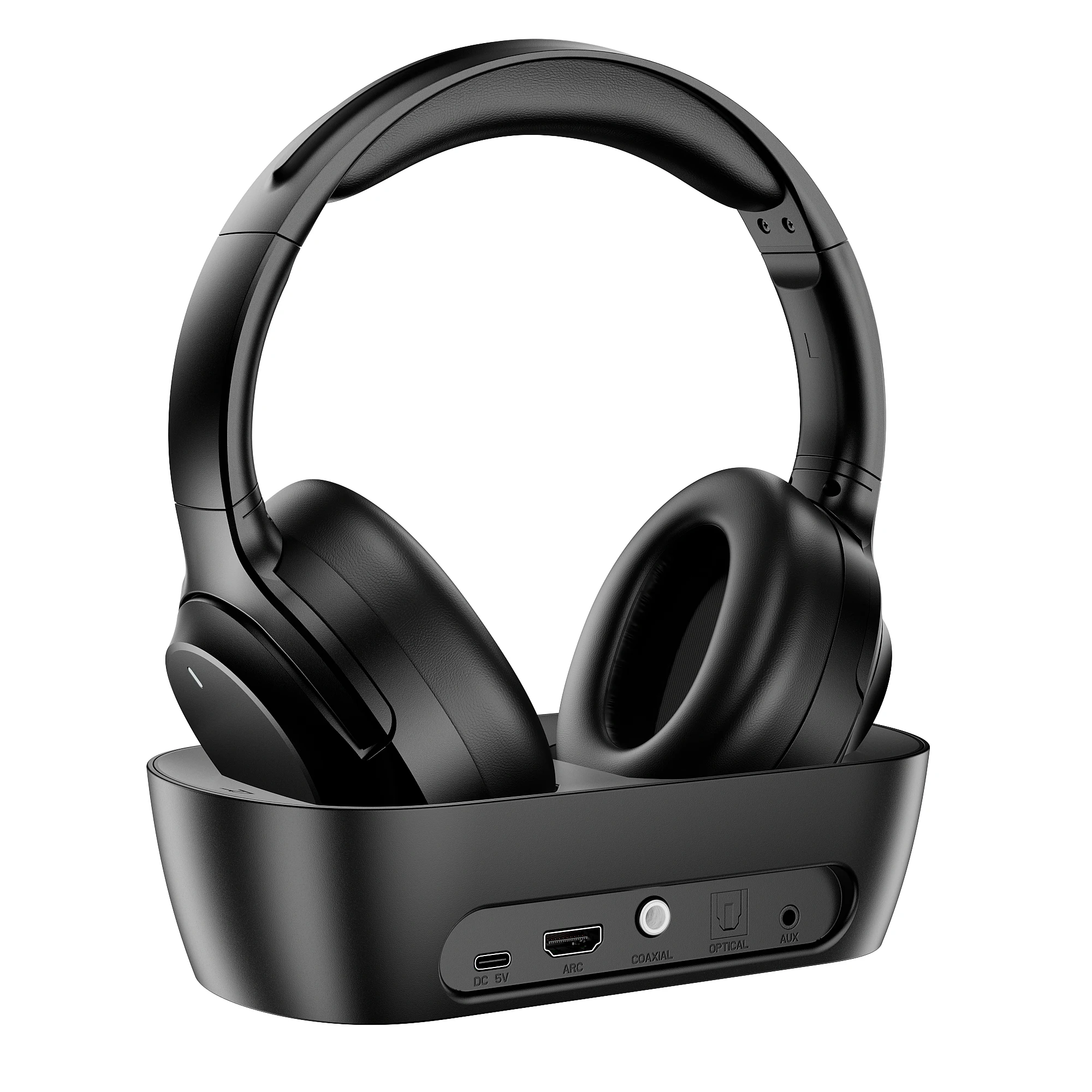 TV Headphones Wireless for Seniors with Transmitter Charging Base Wireless Headphones