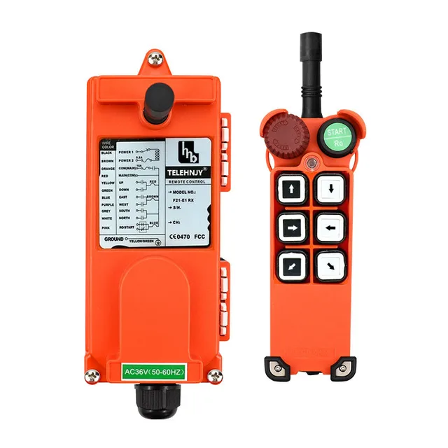 Industrial wireless remote control F21-E1 for hoist lift crane 1 transmitter 1 receiver