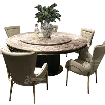 Italian round dining table with leather chairs marble top round dining table with lazy susan round rotating dining table