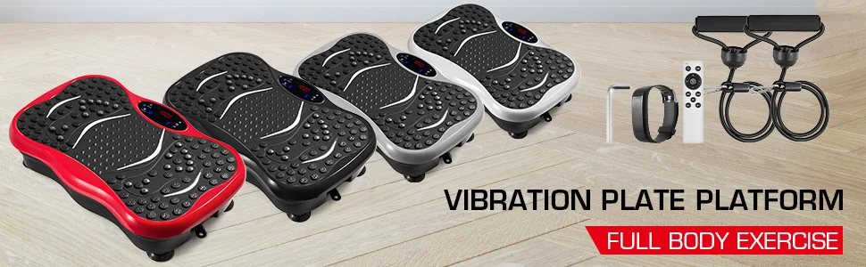Multiple Protection  Vibration Plate Platform Whole Body Exercise Fitness Trainer Machine Music Player