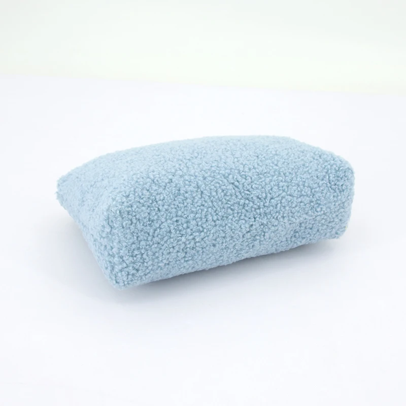 product customize logo soft cute makeup pouches teddy portable travel zipper terry plush toiletries cosmetic bags-4