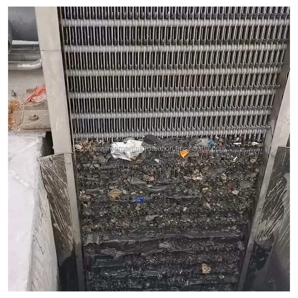 Senchi Footprint Auto Inclined Automatic Drum Screen with Gearbox Stainless Steel 1 Year Warranty for Wastewater Treatment