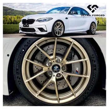 763M Style Frozen Gold 17-22 Inch Forged Wheels Y-Spoke 6061-T6