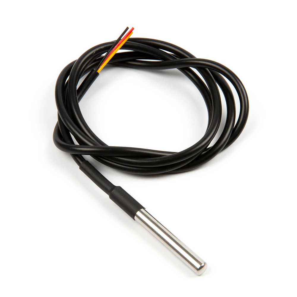 Ds18b20 Temperature Sensor Waterproof Digital Thermal Probe Temp Sensor 1m Lead Length Buy
