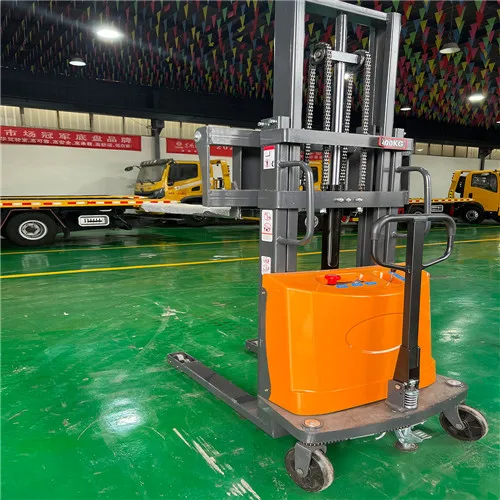 Portable Material 500kg 1000kg Forklift Electric Truck Straddle Pallet Light Stacker