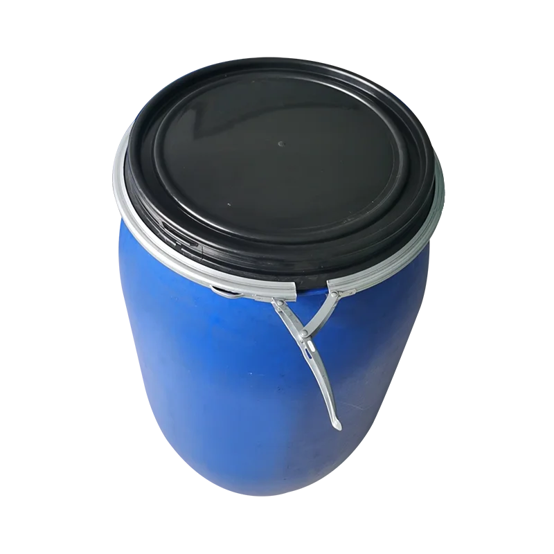 HDPE製オープントップドラム缶 220L ブルー 200L対応 プラスチック製樽