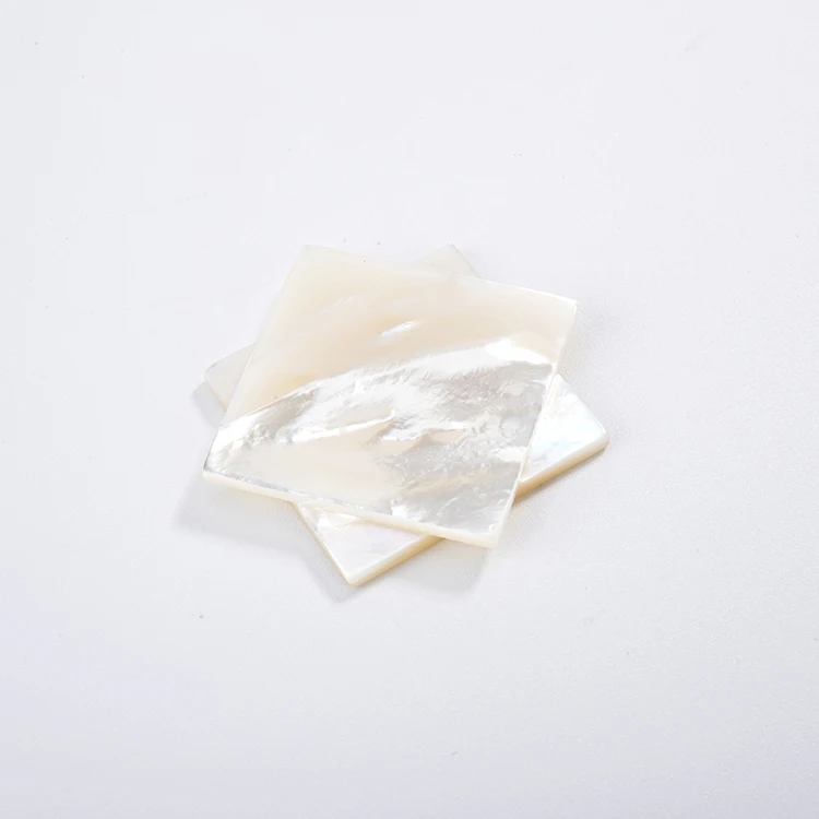 Made in China Natural square Mother of Pearl Sheet Blanks Flakes for Mosaic Fashion Earings and Necklace