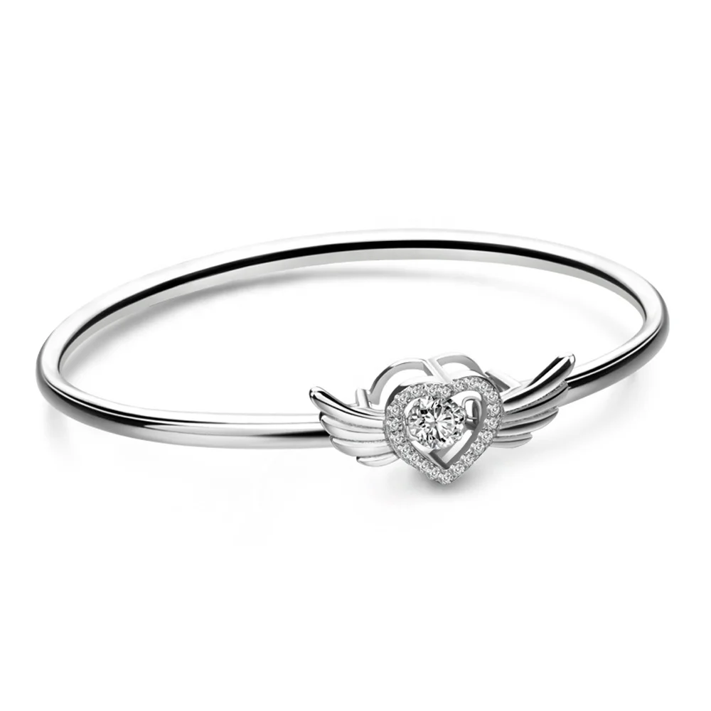 925 Sterling Silver Charm Bracelets & Bangles For Women Silver