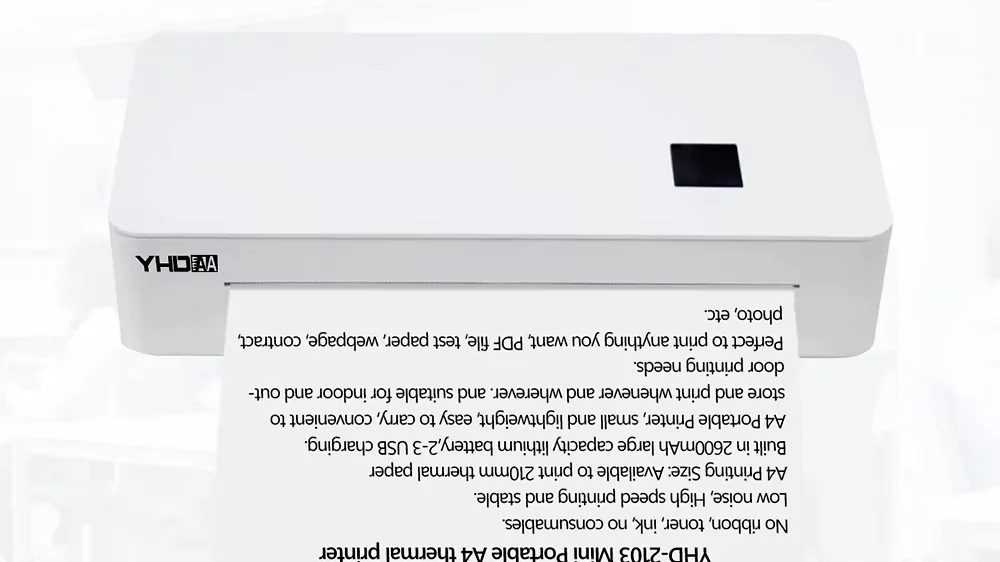 Portable A4 Thermal Printer - Fast, Reliable, and Affordable