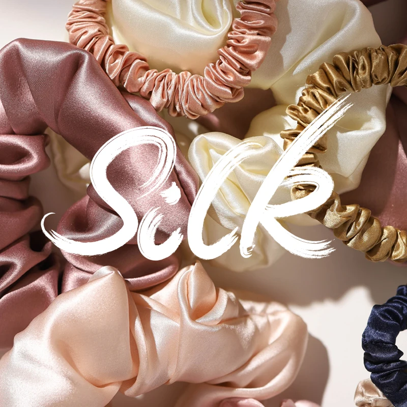 Handmade Tussar Silk Elastic Rubber Band/Scrunchie