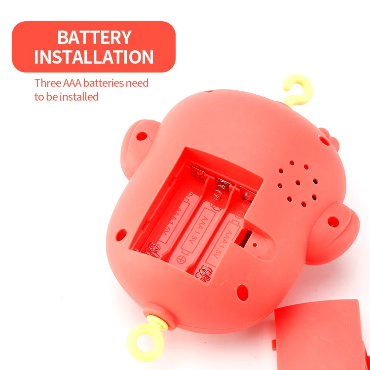 Заводная коробка, милая форма, детская игрушка, погремушка, музыкальный вращающийся детский плохой колокольчик