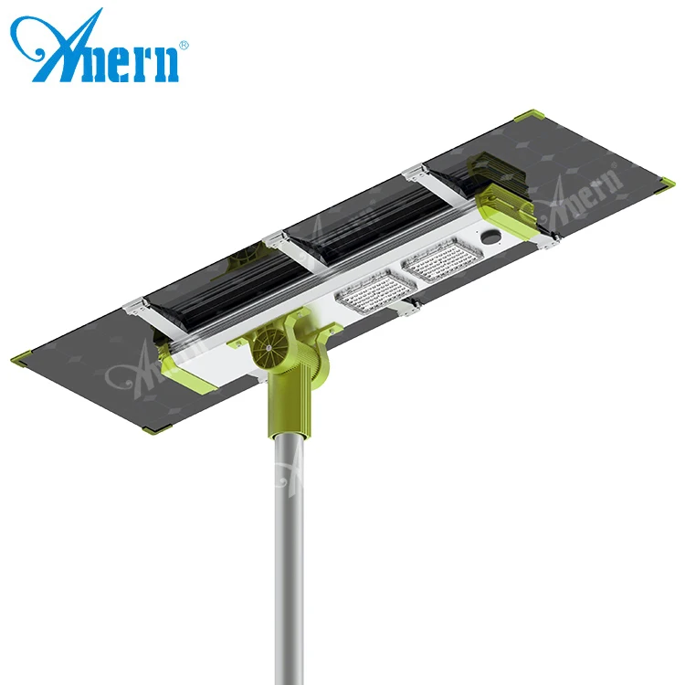 ANERN high configuration Outdoor IP66 Waterproof 60w 80w 100w Integrated All In One Solar Led Street Light