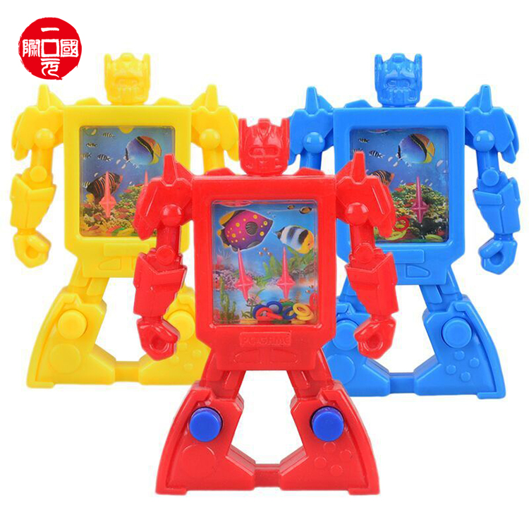 Недорогой пластиковый мини-робот, играющий в водную игру, игрушка для детей, один доллар