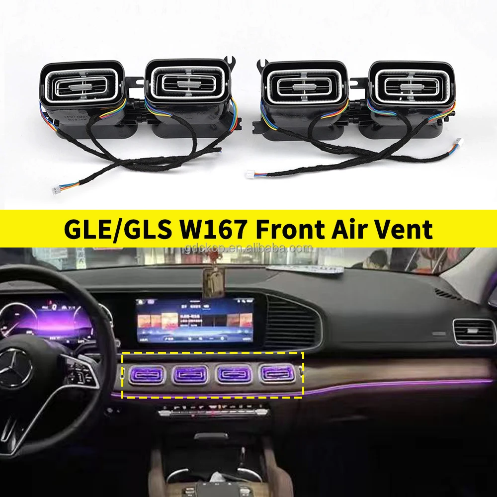 64 Color LED Ambient Light Trim for Mercedes-Benz GLE/GLS Air
