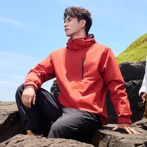 Autumn Winter Men's Women's Waterproof Windproof Three-In-One Outdoor Jacket Detachable Liner Customizable Printing Zipper