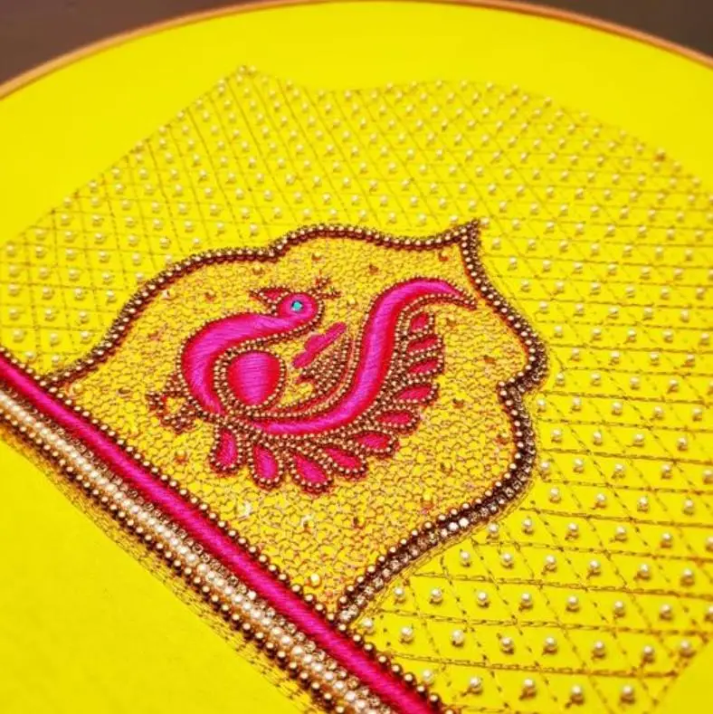 Beaded Swf Singlehead Latest Flat Embroidery Machine Production