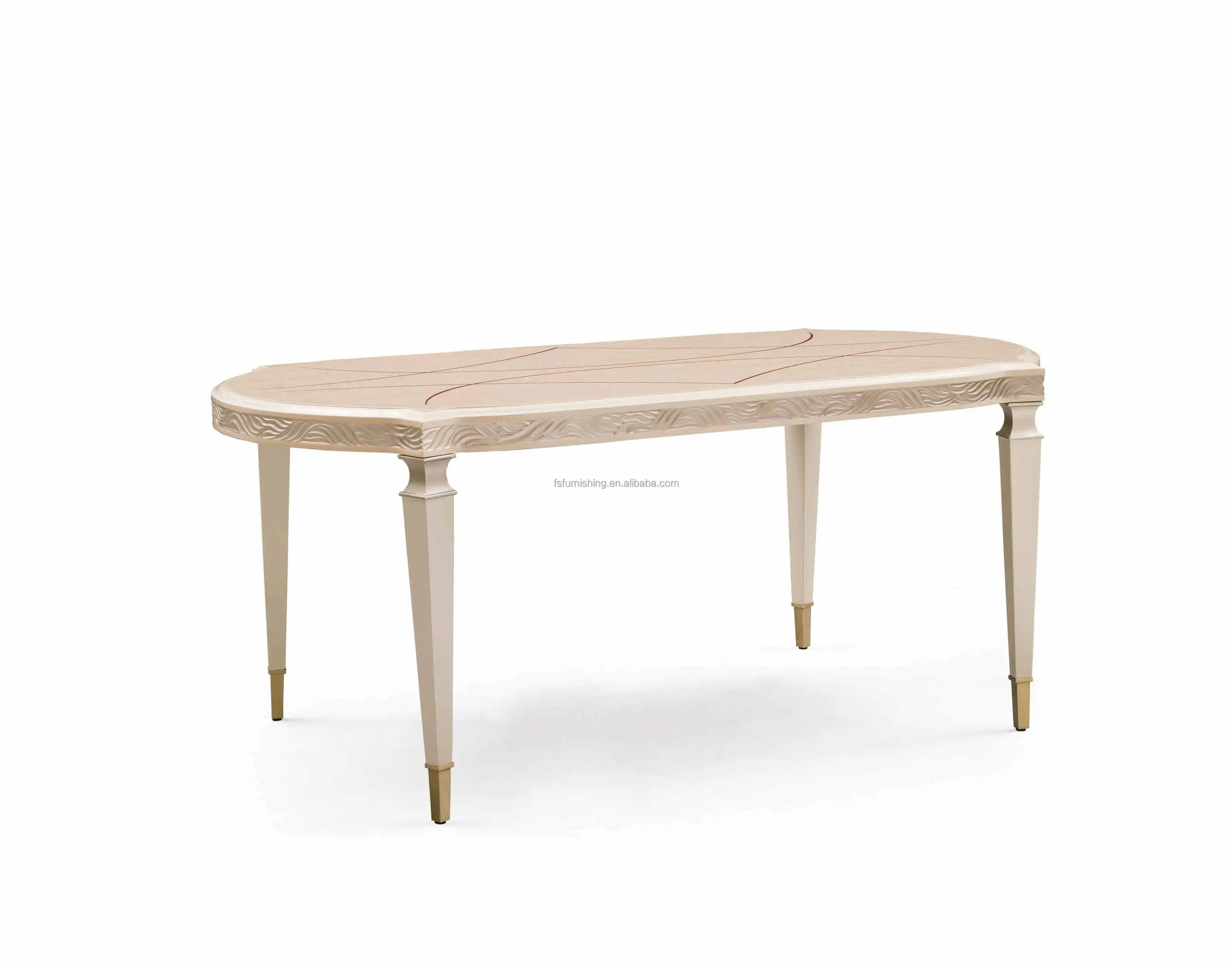 Современный классический 70-дюймовый обеденный стол и 6 стульев, европейская мебель для столовой, набор кожаных стульев