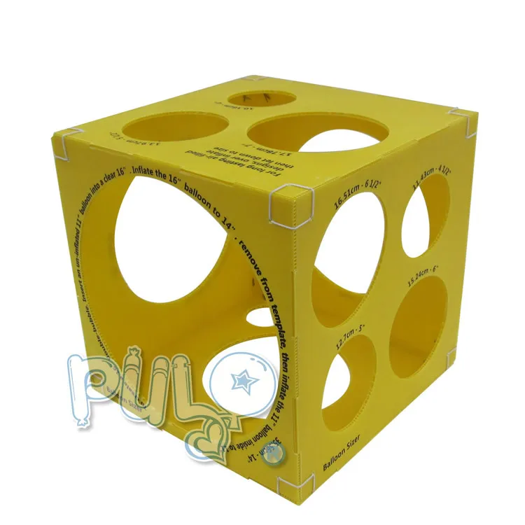 11 Holes Balloon Sizer Box Square Balloon Measurement Tool For