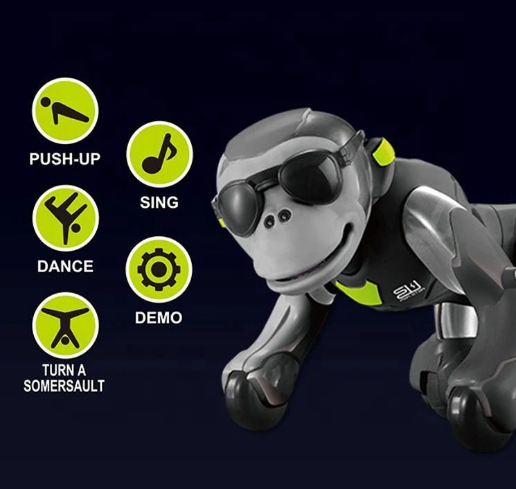 Monkey Robot Remote Control Intelligent Machine Kids Plastic Orangutan Toy with Programming