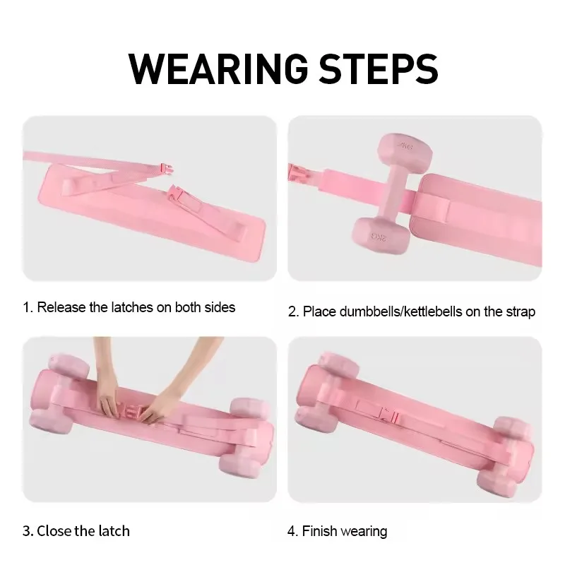 Booty Exercise Hip Thrust Belt for Dumbbells With Padding Easy to Use Wit