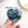 Moss Agate Heart Gemstone