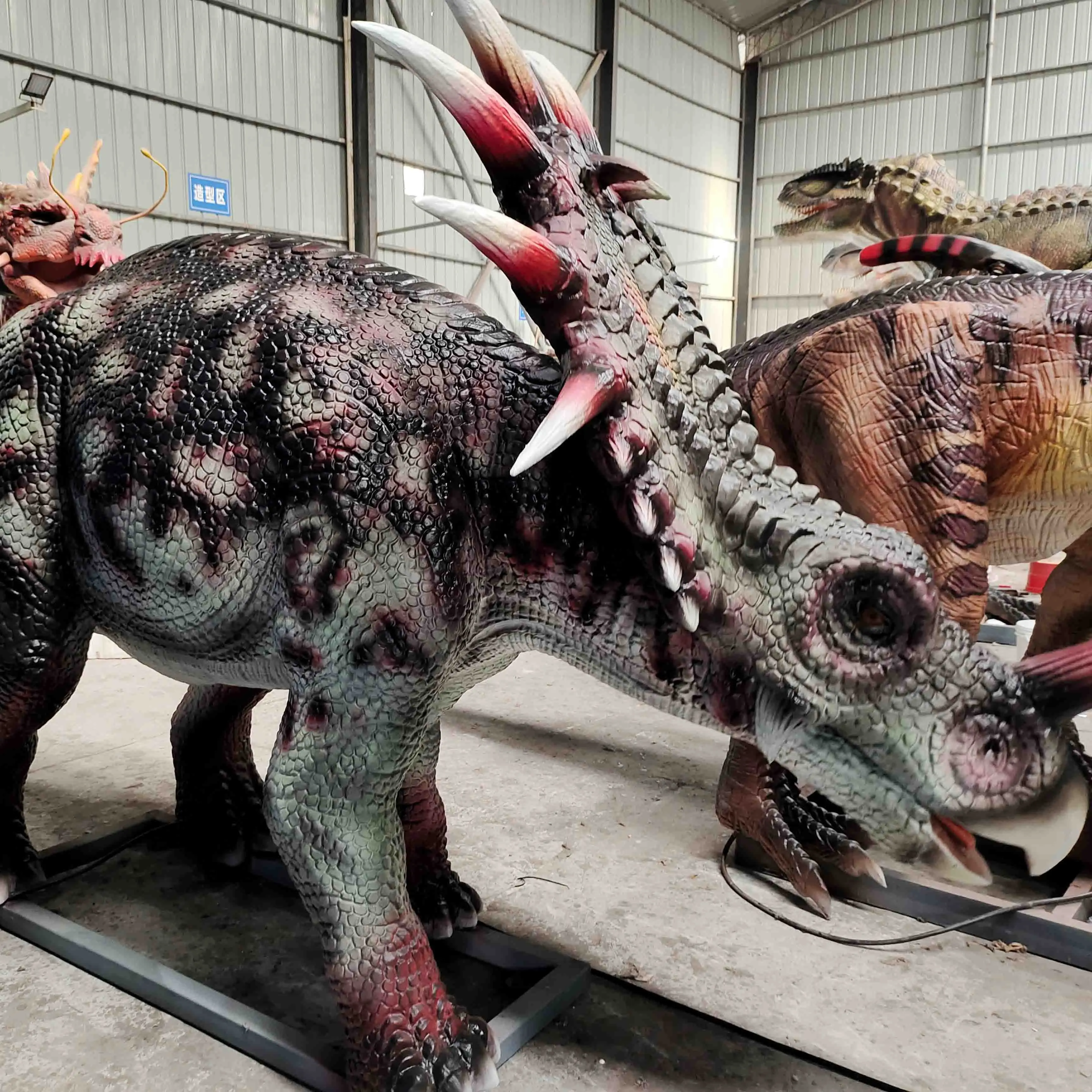 Theme Park Artificial Dinosaurus Animatronics Model Life Size