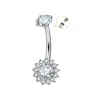 Clear Round navel rings