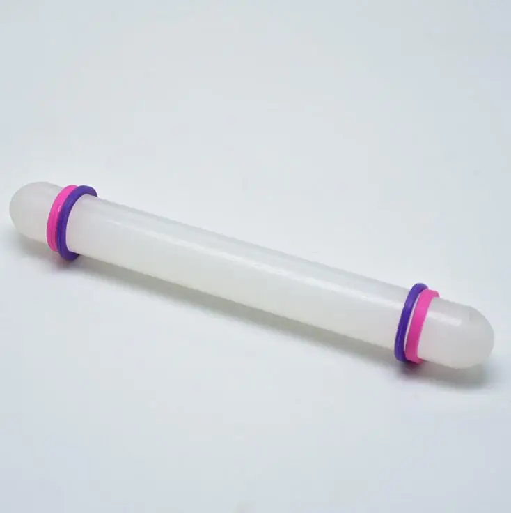 Белая антипригарная скользящая скалка для помадки Скалка торта теста ролик украшения ремесла инструмент выпечки и