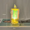 Lampe bougie colorée avec base [moyenne]