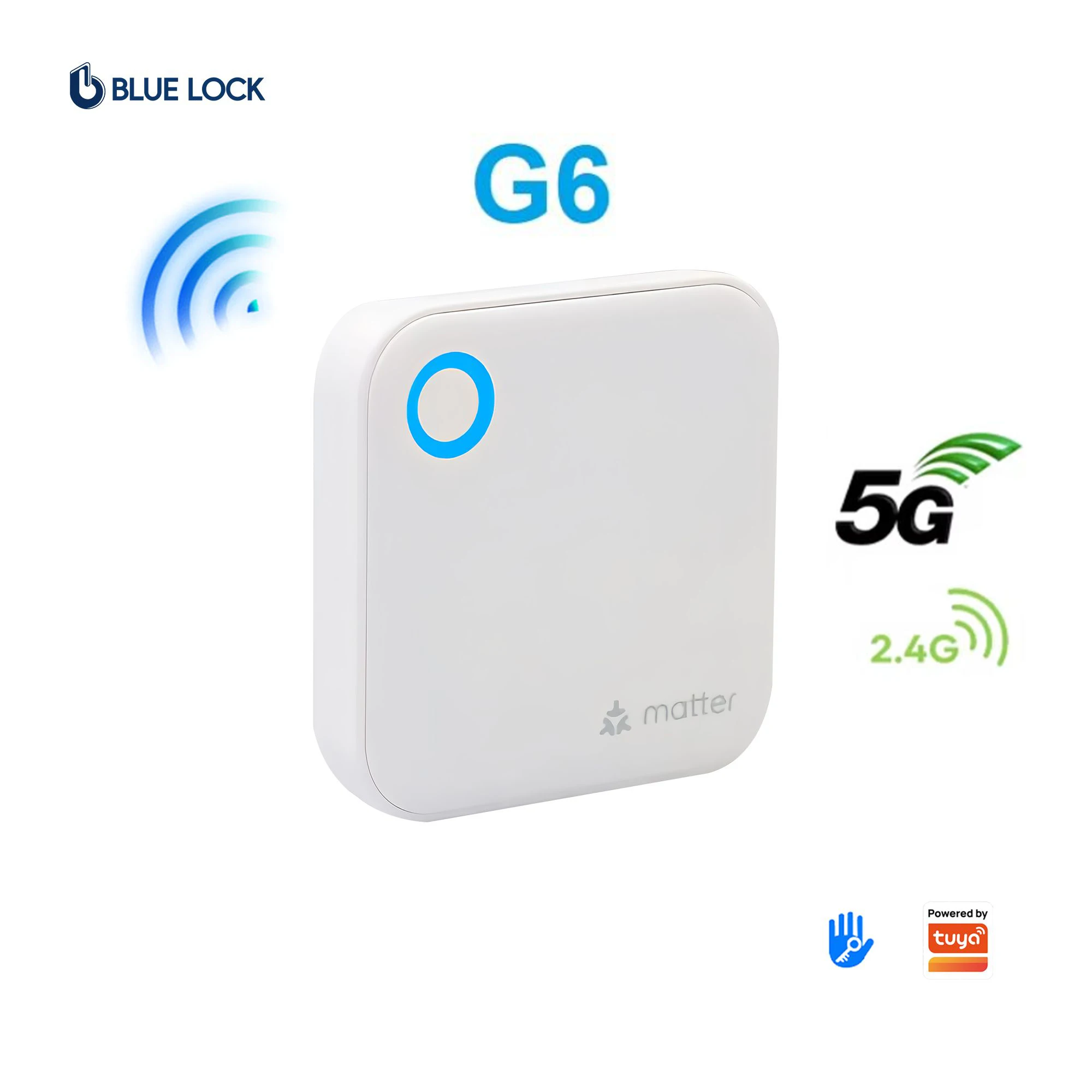 Bluelock G6 Matter Gateway WiFi BLE Compatible with Cloud Storage App Control for Home Security Support Real-Time Monitoring